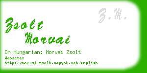 zsolt morvai business card